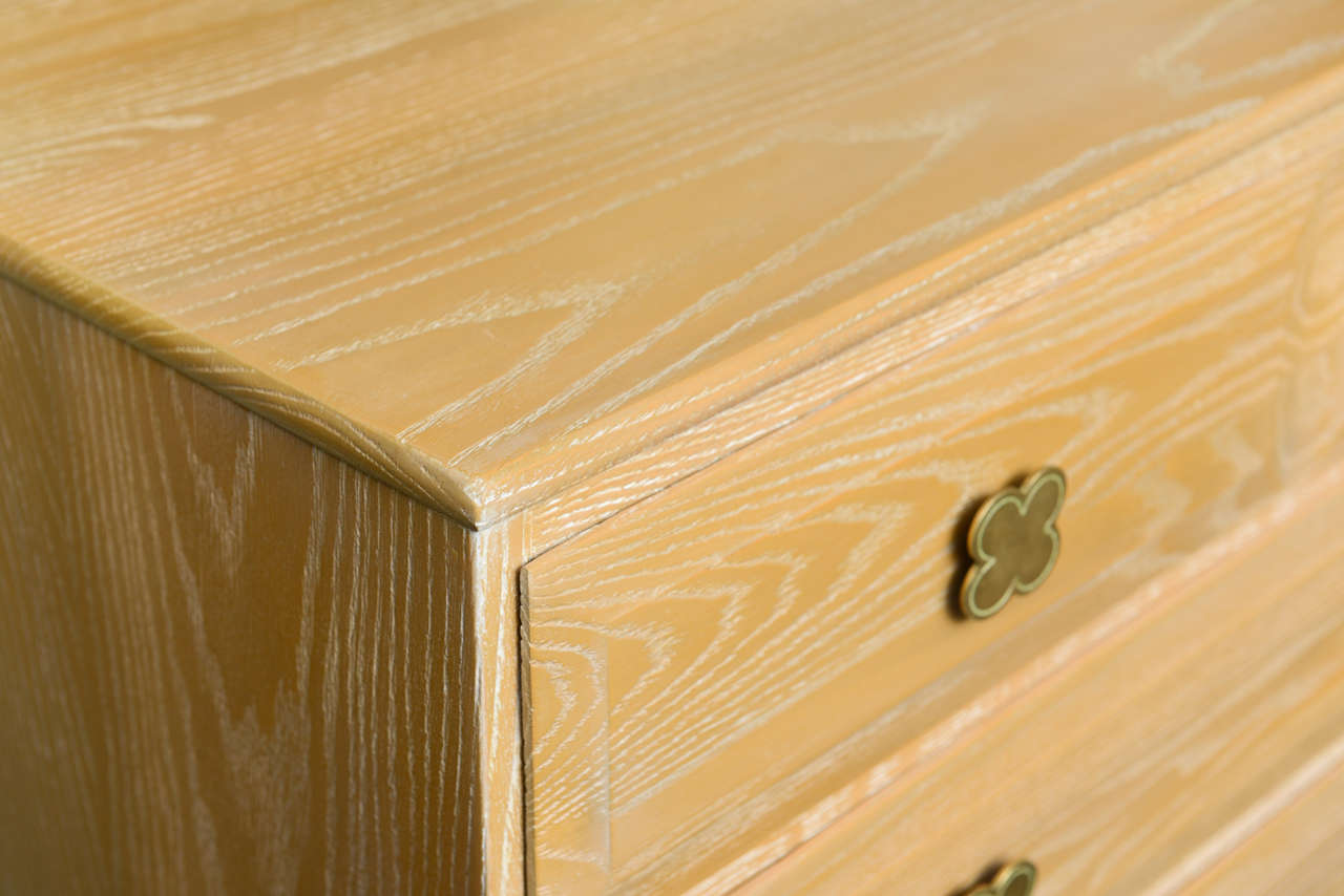 American 1940s Cerused Oak Dressers Commodes by Jamestown Lounge Co.