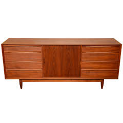 Fine Danish Teak Dresser Credenza by Falster