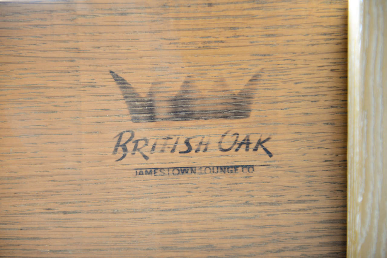 1940s Cerused Oak Dressers Commodes by Jamestown Lounge Co. at 1stDibs