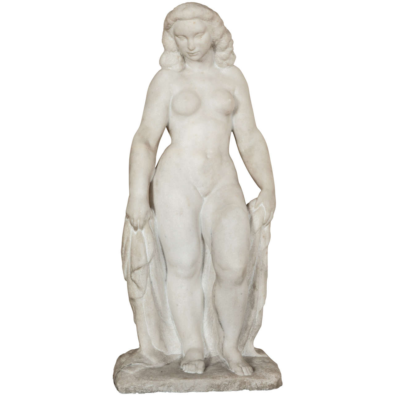 Sculpture of A Woman By Pierre Traverse, circa 1940. For Sale