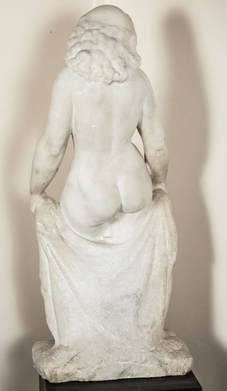 French Sculpture of A Woman By Pierre Traverse, circa 1940. For Sale