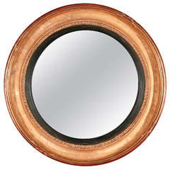 Gold Neoclassical Bullseye MIrror