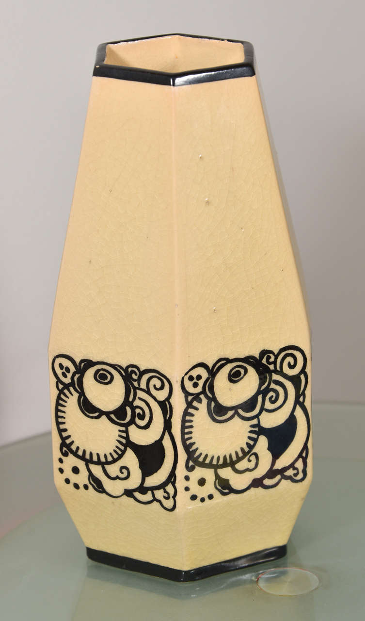 A Lusca Mid Century Glazed Vase for Jacques For Sale