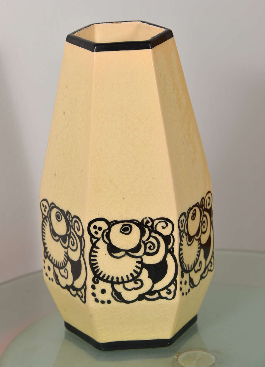 A Lusca Mid Century Glazed Vase for Jacques For Sale