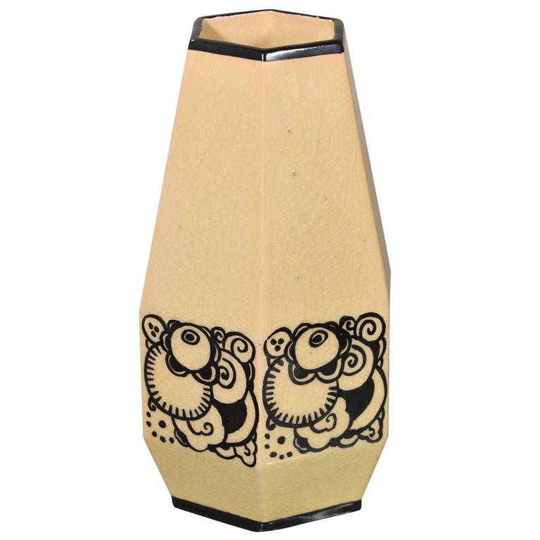 A Lusca Mid Century Glazed Vase for Jacques For Sale