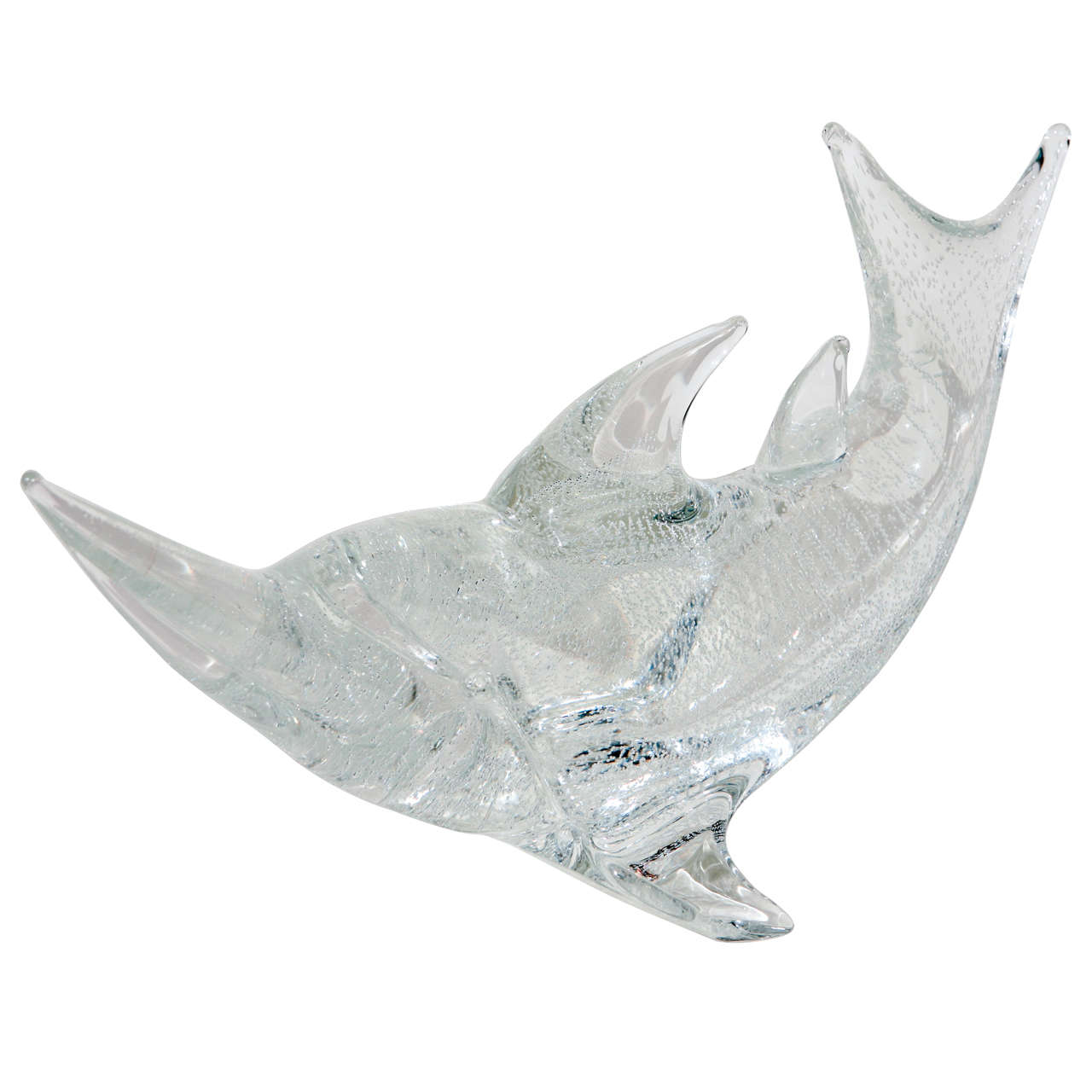 Vintage Large Murano Dolphin Sculpture