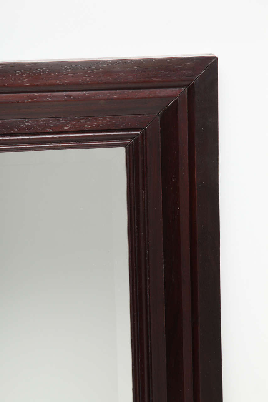 Single French 1940's Oak Mirror In Good Condition In New York, NY