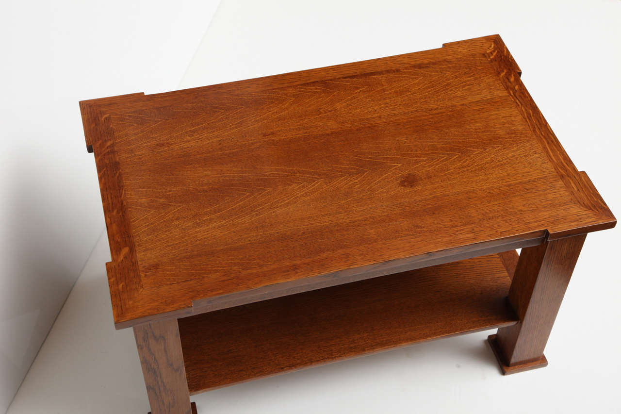 Jacques Quinet, Oak Side Table, France, C. 1948 1