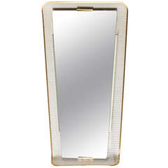 1950s French Mategot-style Perforated Metal Mirror by Paul Klose 7