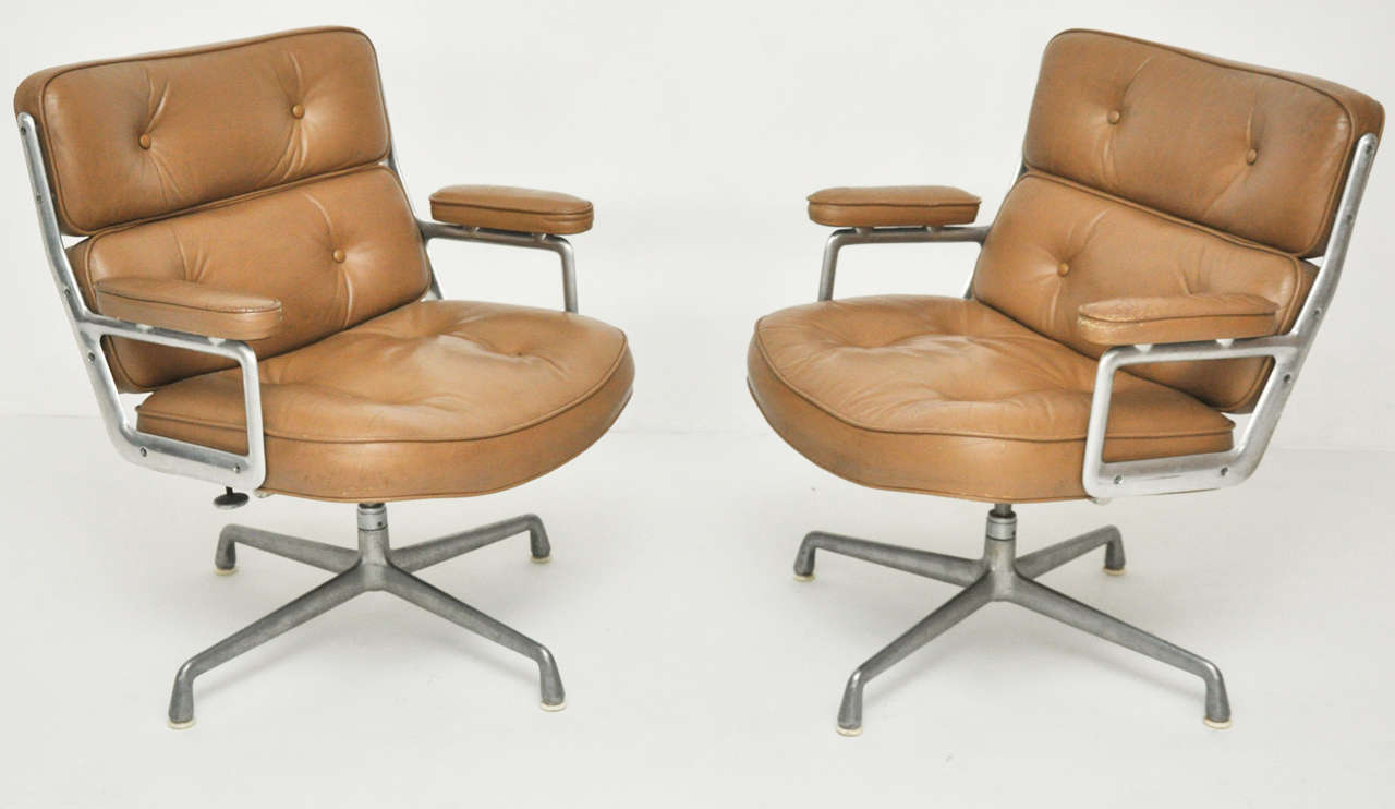 Time Life chairs designed by Charles Eames for Herman Miller.  Classic mid-century lounge chairs in all beautiful original condition.