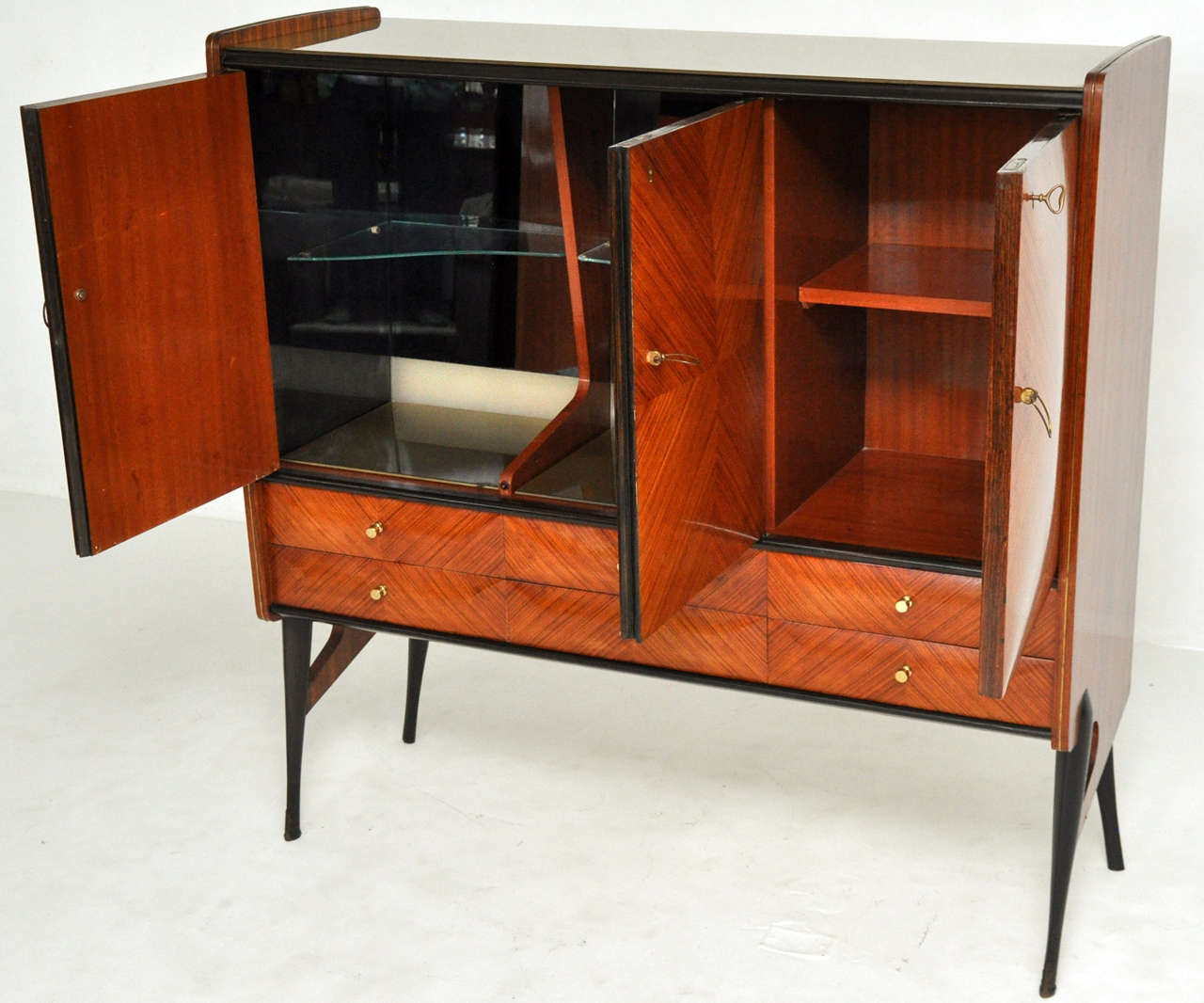 Italian modern bar Attributed to Ico Parisi at 1stDibs