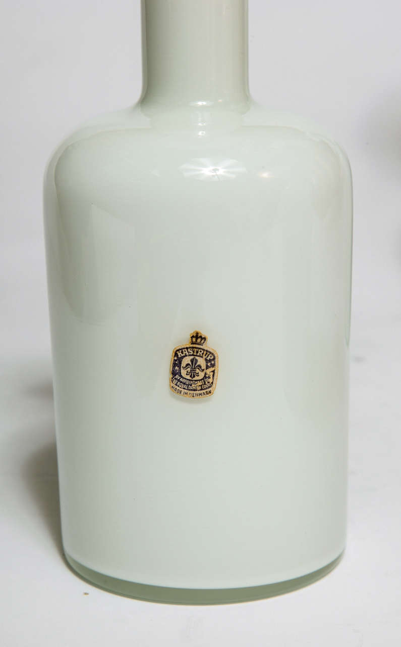 Danish Collection of White Vases by Holmegaard