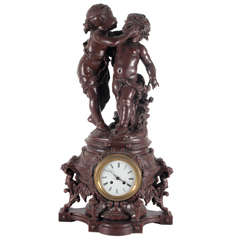Antique Louis XIV French Mantel Clock