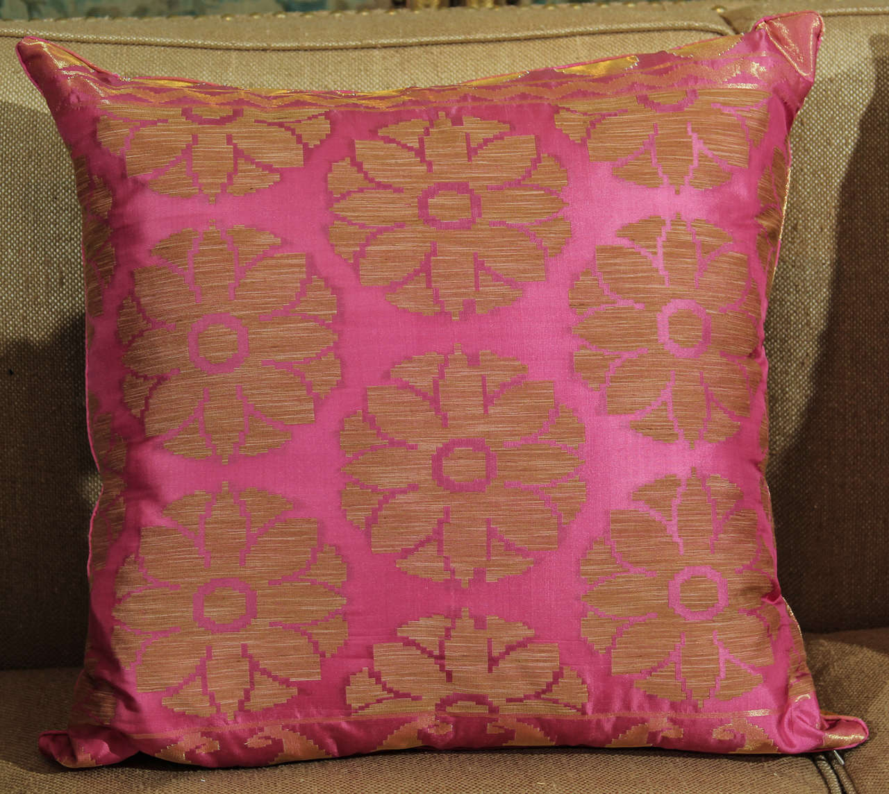 Pillows of Pink and Gold For Sale at 1stDibs