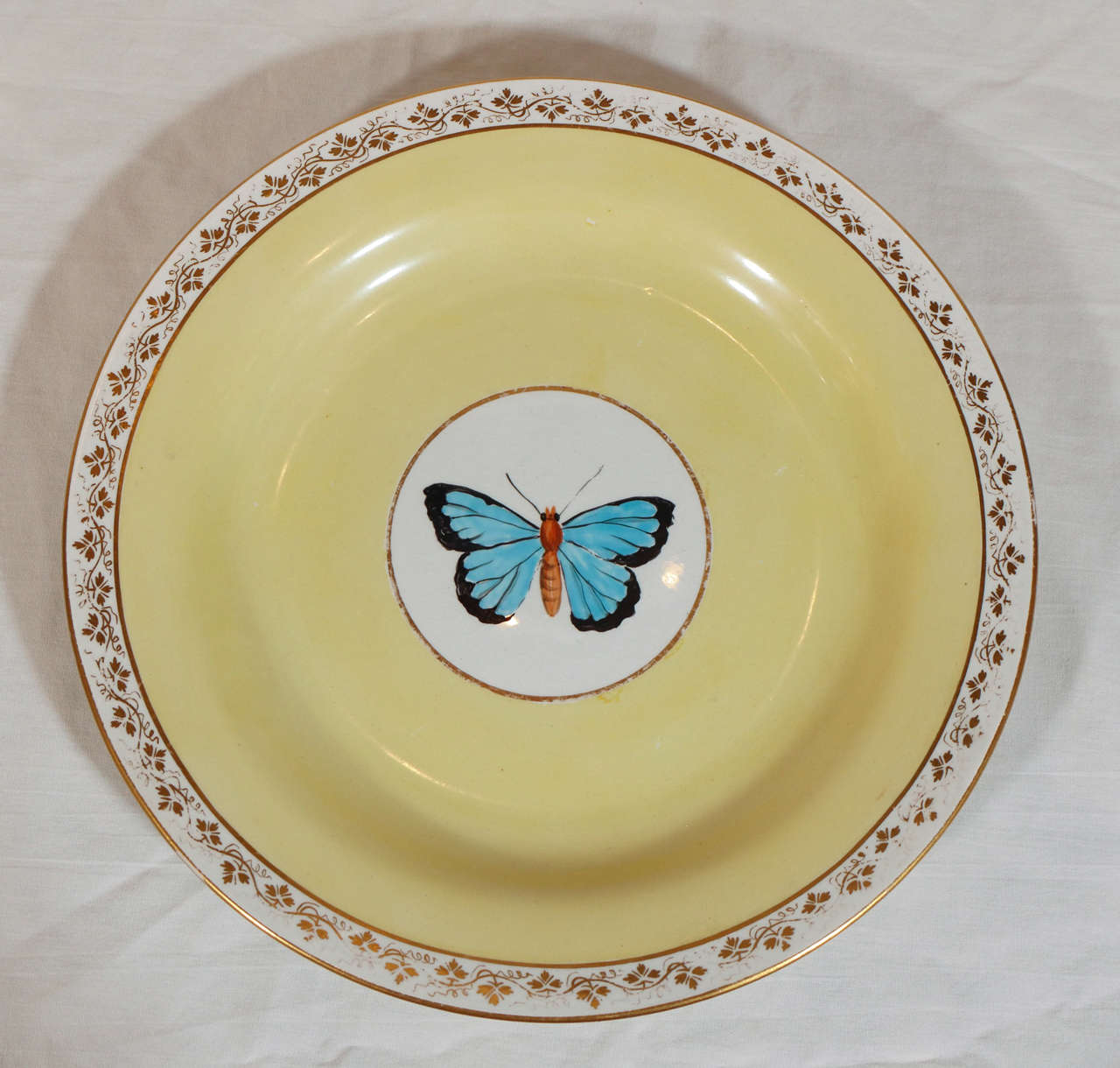 English Set of Ten Wedgwood Dishes with Butterflies