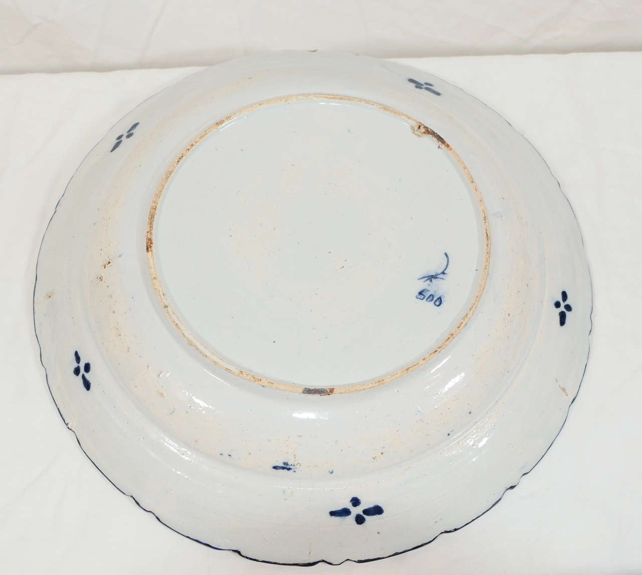 A Pair of Dutch Delft Blue and White Chargers 1