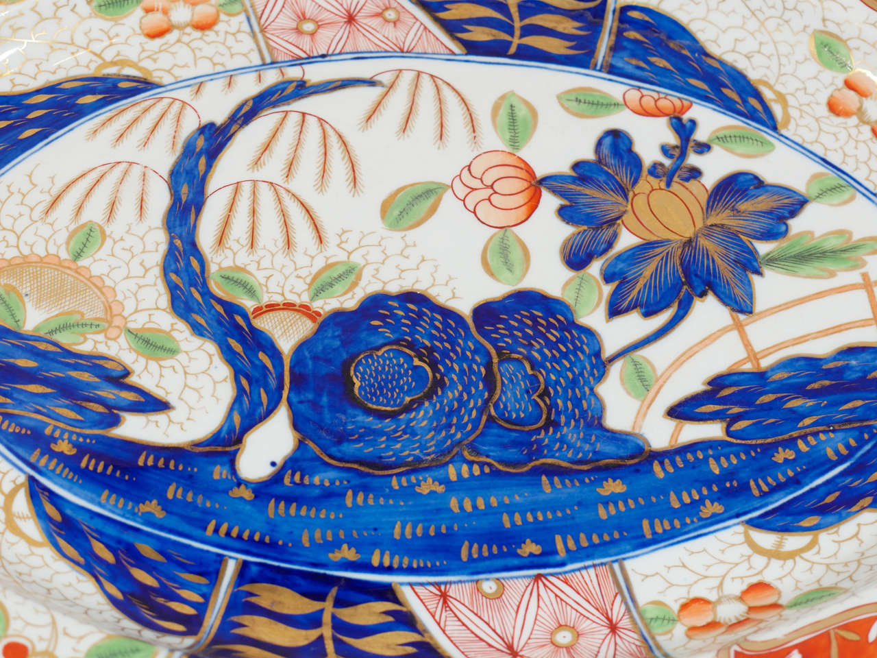 Large Spode "Rock and Tree" Pattern Platter