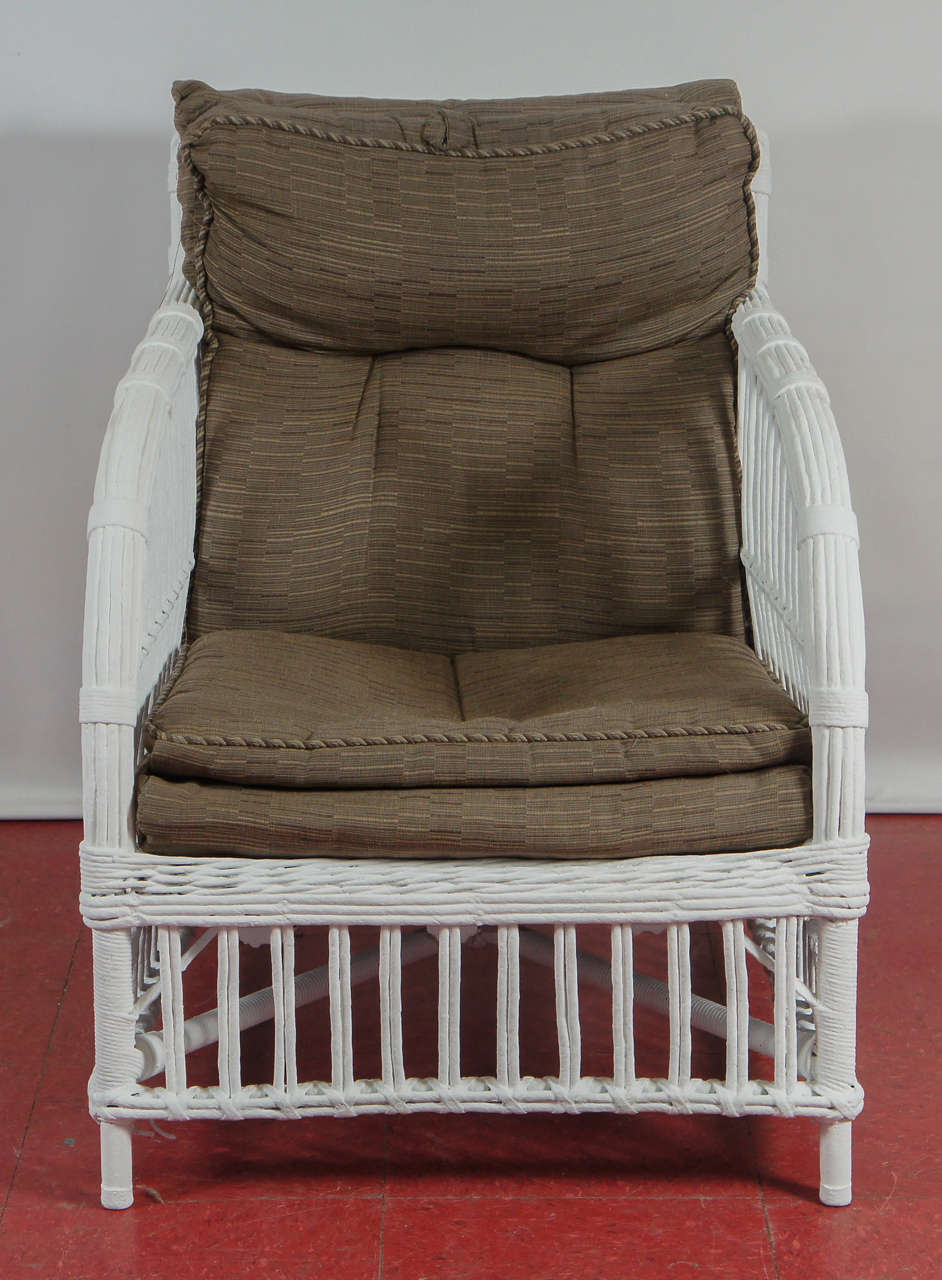 American Stylish Split Reed Bamboo and Rattan Arm Chair