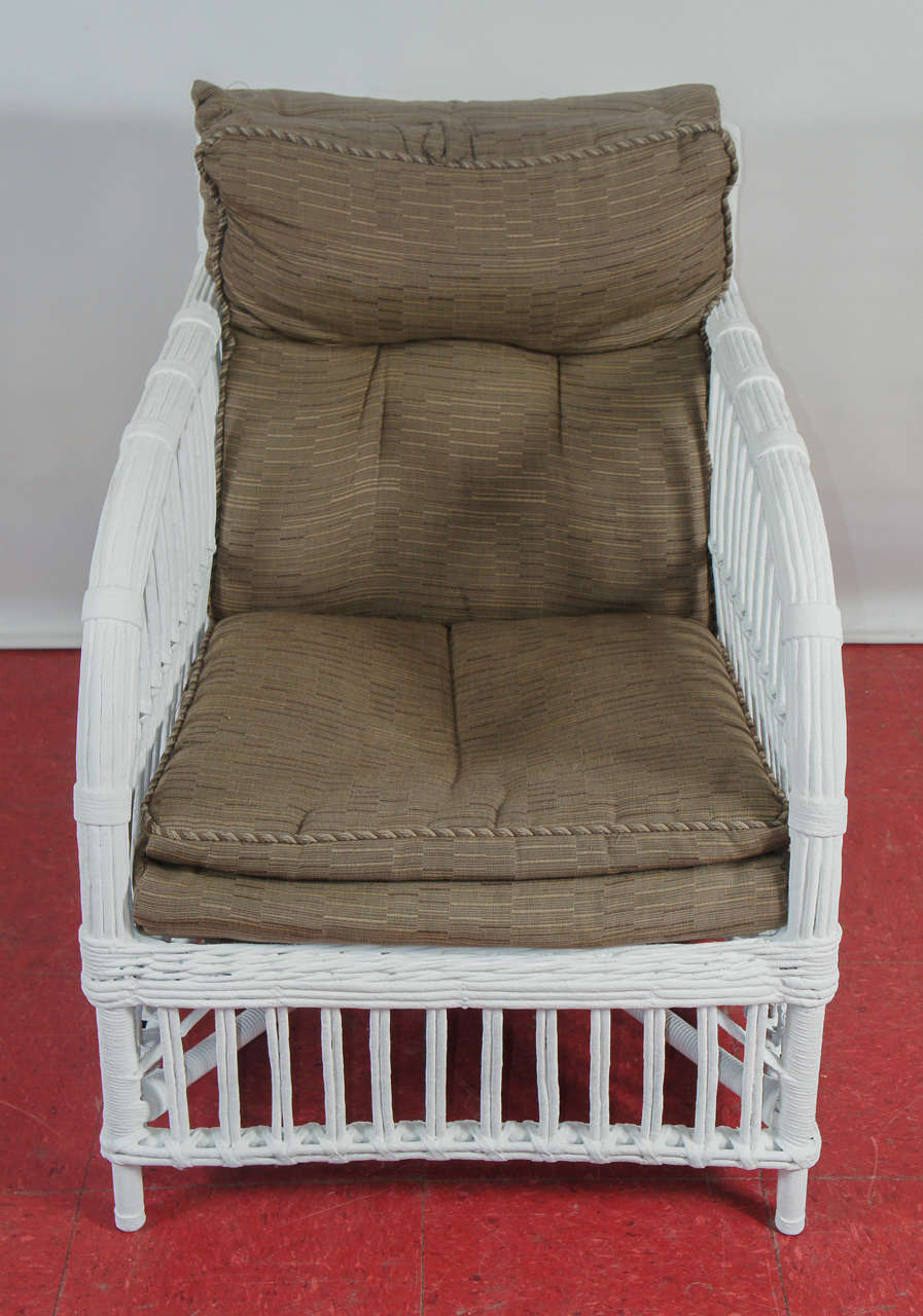 Stylish Split Reed Bamboo and Rattan Arm Chair 3