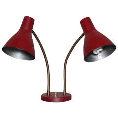 Lightolier Double Gooseneck Desk Lamp