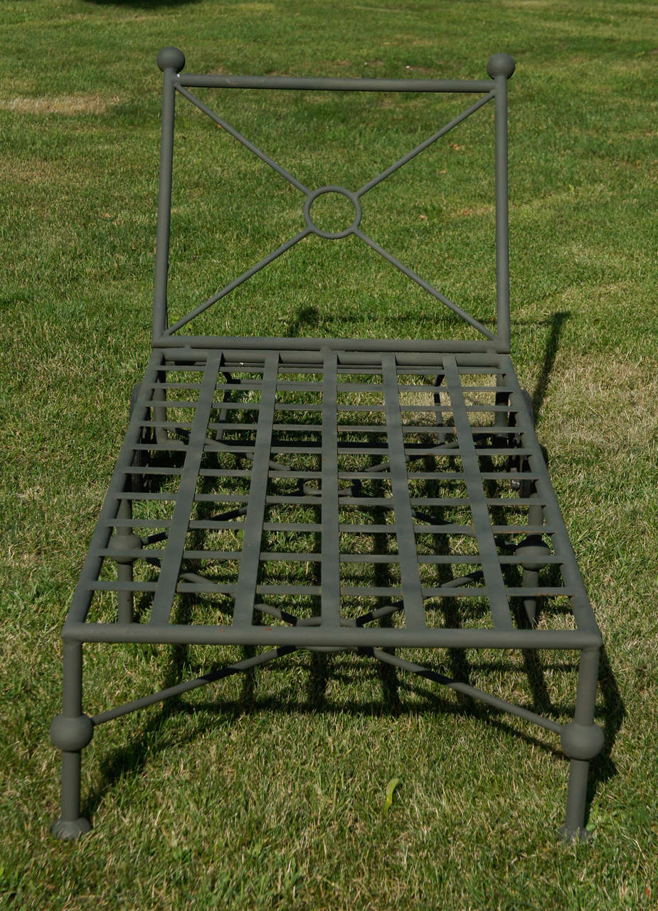 Wrought Iron A Large Vintage 10 Peice Set of Wrought & Cast Iron Patio Furntiure
