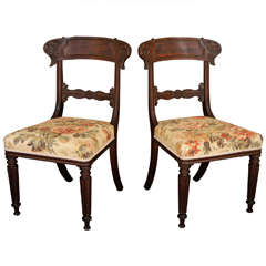 A Very Good Pair of William IV Side Chairs