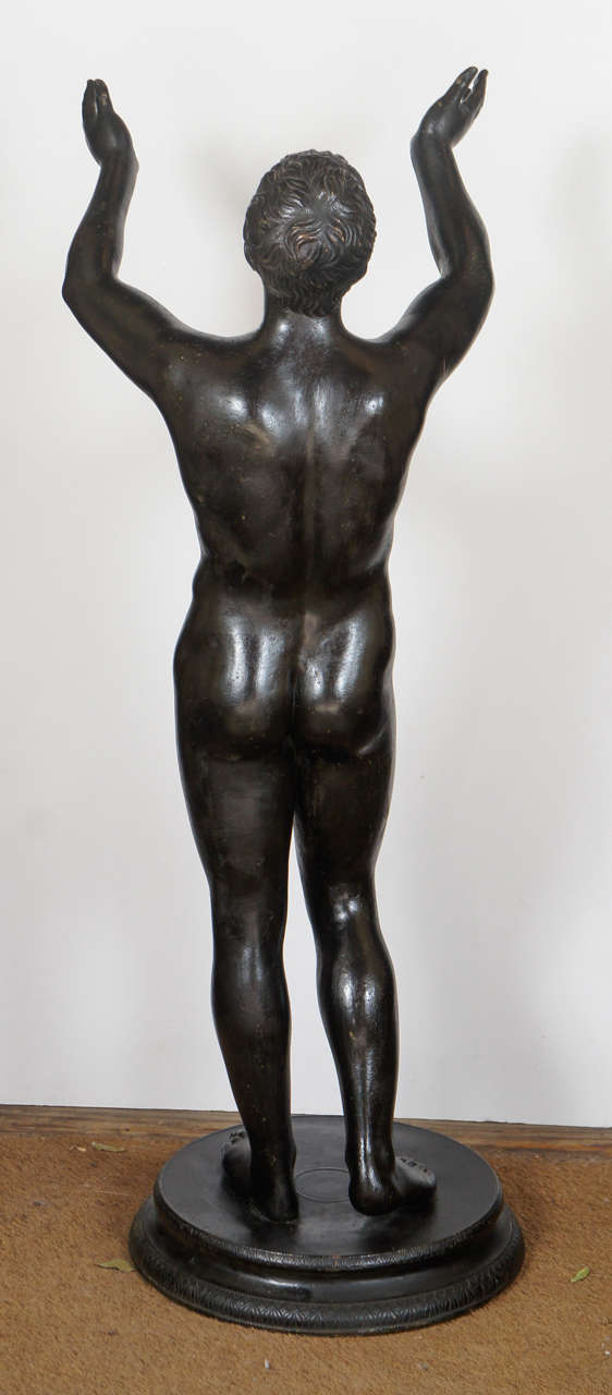 A Fine 19th Century Grand Tour Italian Bronze Figure In Excellent Condition In Hudson, NY