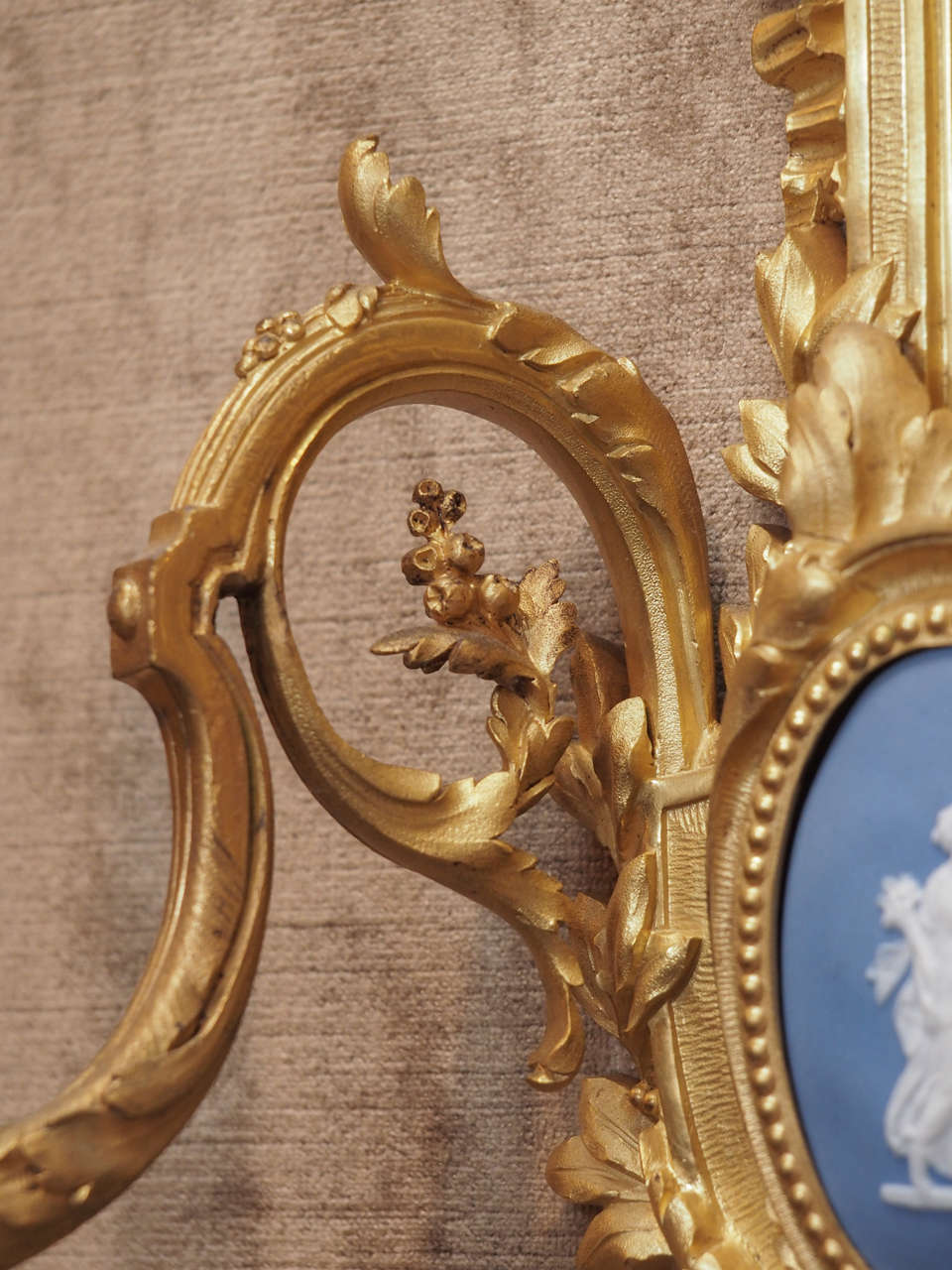 Pair of Antique Ormolu Sconces with Wedgwood Plaques, circa 1890-1900 2