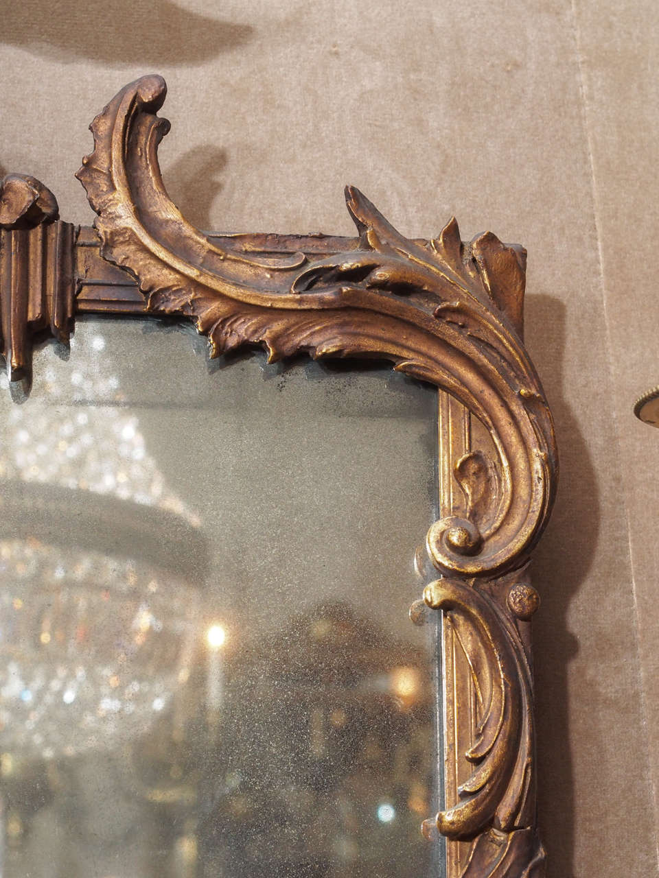 19th Century Pair of Antique Carved Wood Italian Mirrors, circa 1890-1900