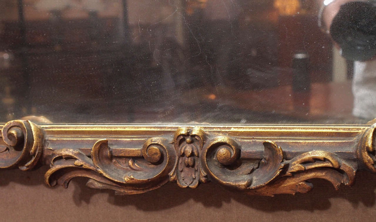 Pair of Antique Carved Wood Italian Mirrors, circa 1890-1900 4