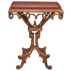 19th Century French Gilt Bamboo Occasional Table 4