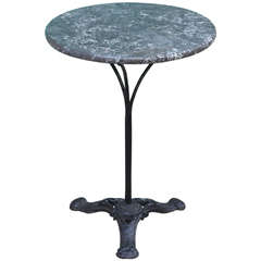 French Belle Epoque Cast Iron Garden Table