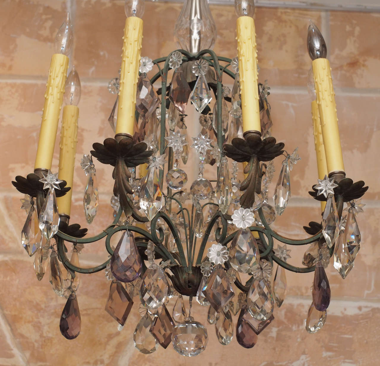 19th Century French Crystal Chandelier In Good Condition In New Orleans, LA