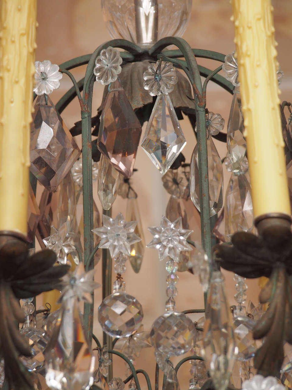 Metal 19th Century French Crystal Chandelier