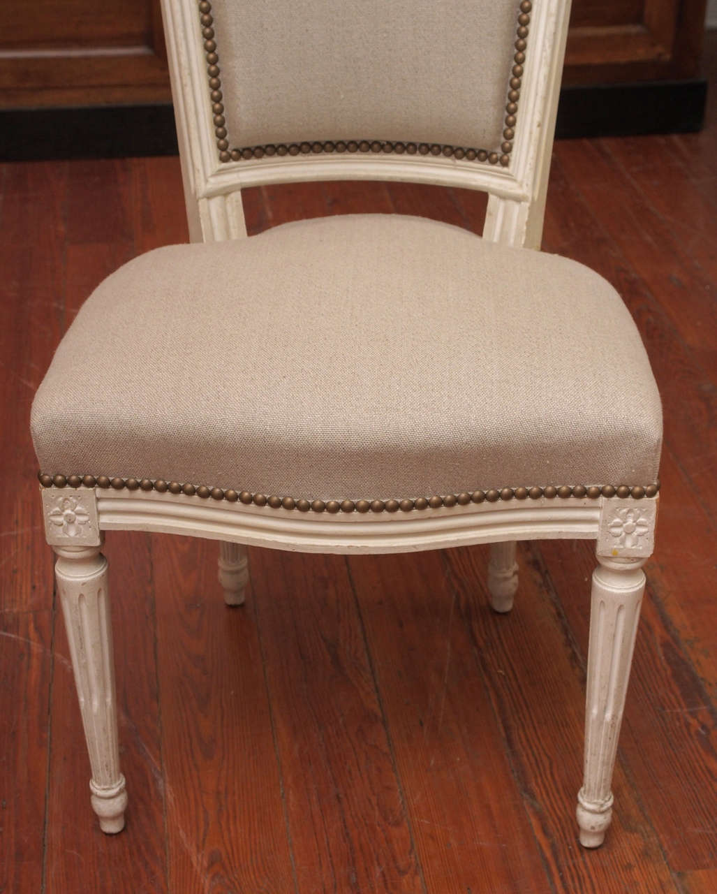 Set of Eight Louis XVI Style Dining Chairs In Good Condition In New Orleans, LA