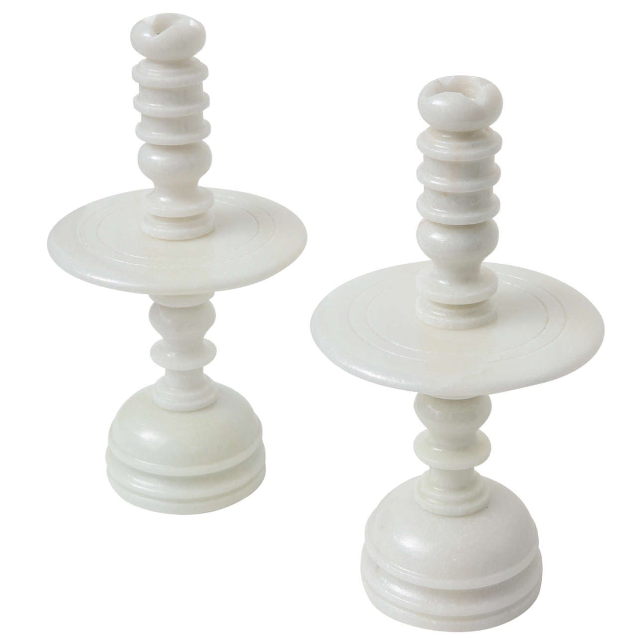 White Stone Candlestick