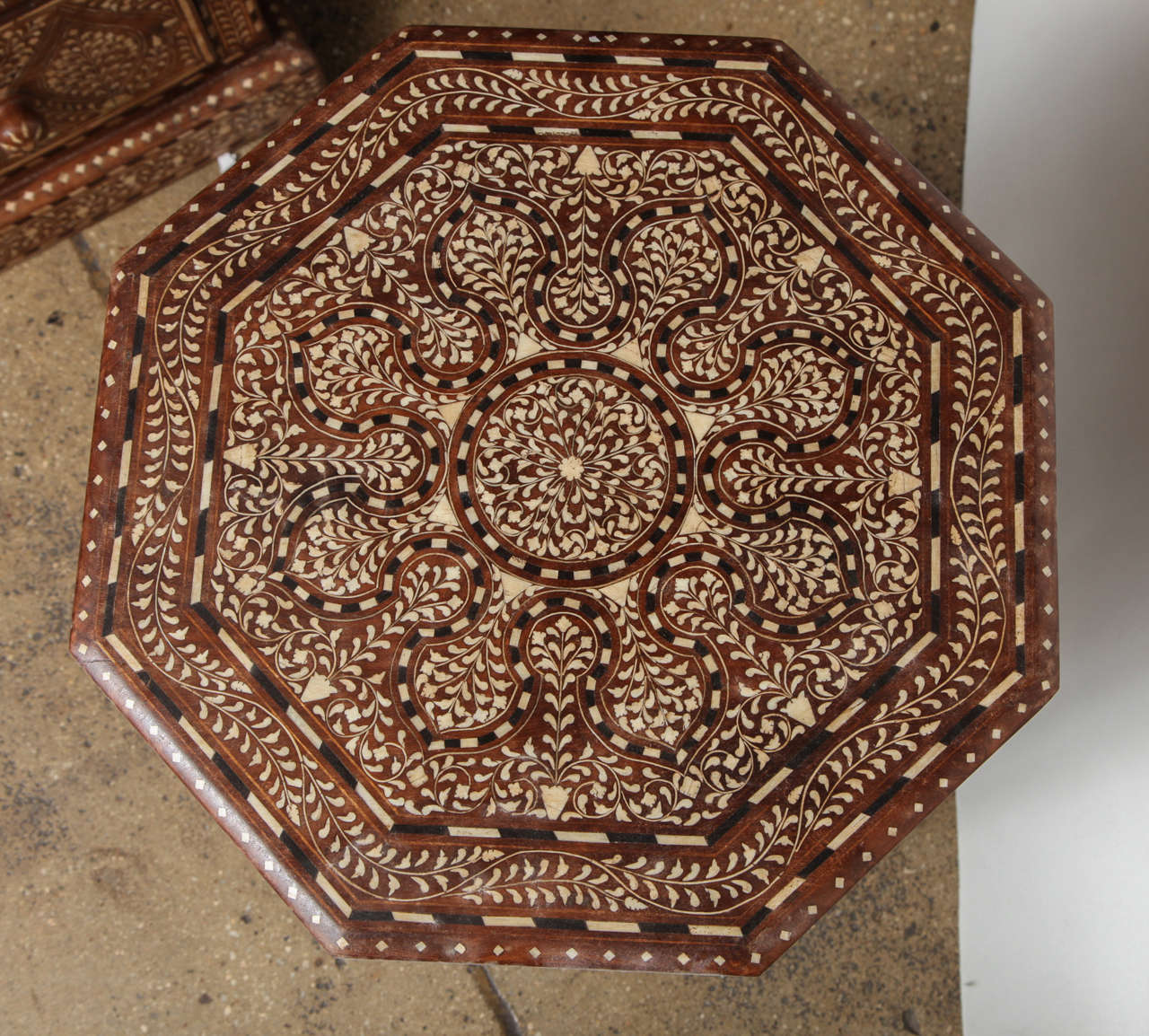 Small Inlaid Octagonal Table 1
