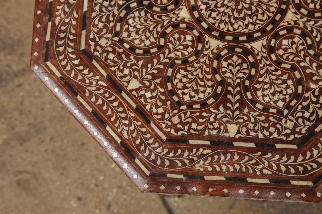 Small Inlaid Octagonal Table 2