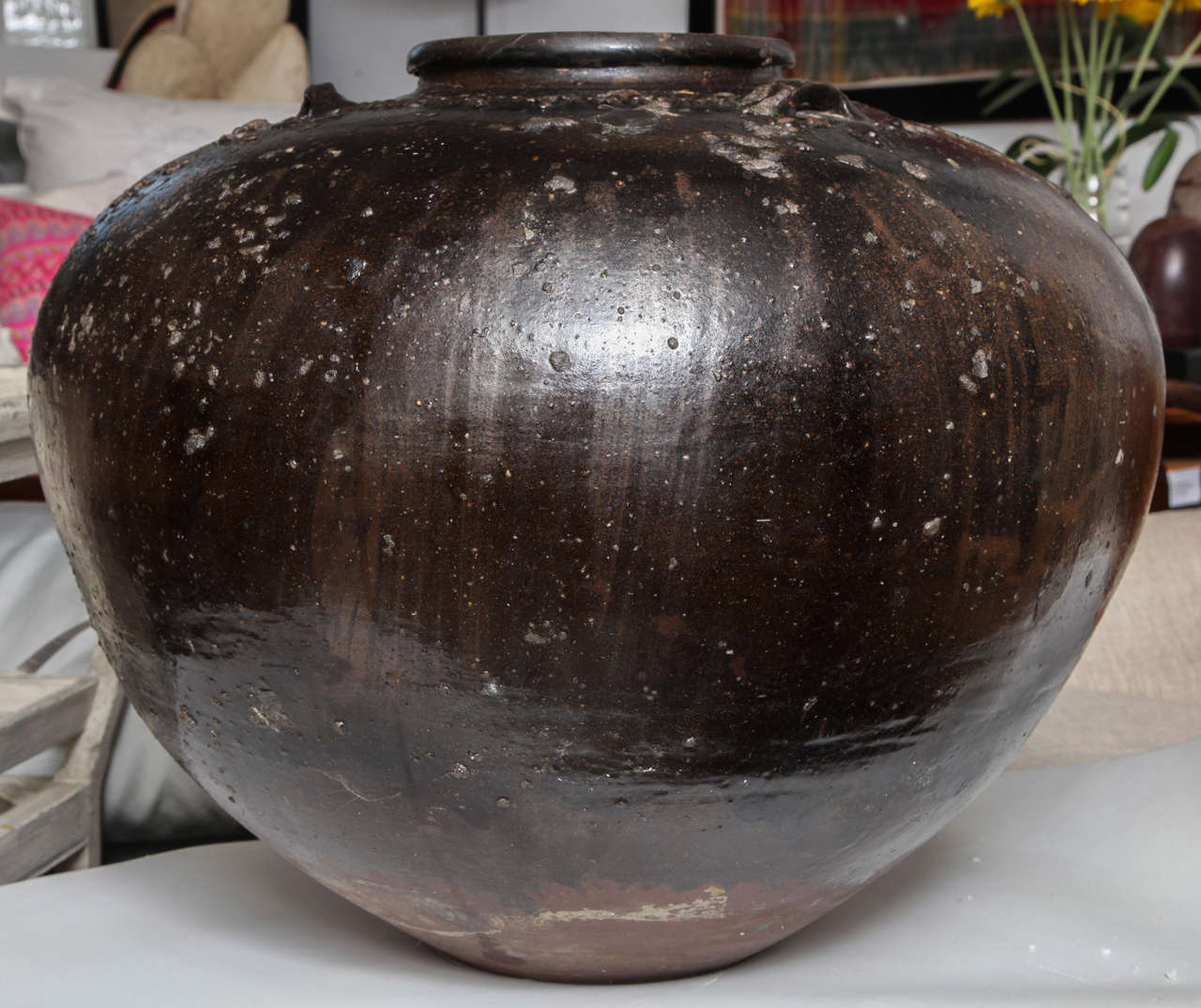 20th Century Large Clay Pot from India