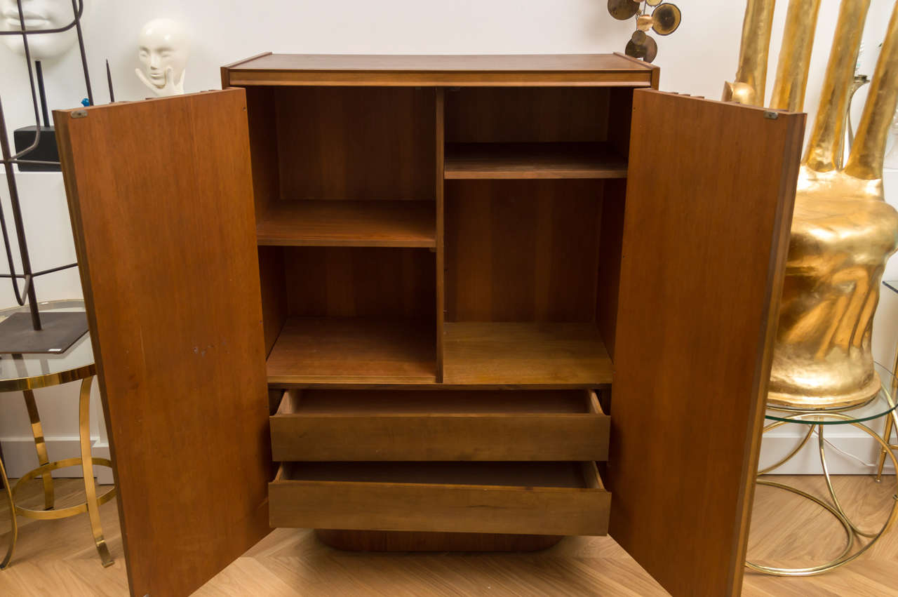 Brutalist Walnut Cabinet 2