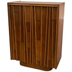 Brutalist Walnut Cabinet