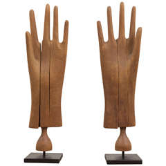 19th c. Wooden Glove Forms