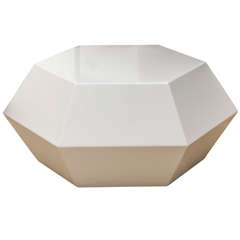 Faceted Lacquer Cocktail Table Faceted Lacquer Cocktail Table