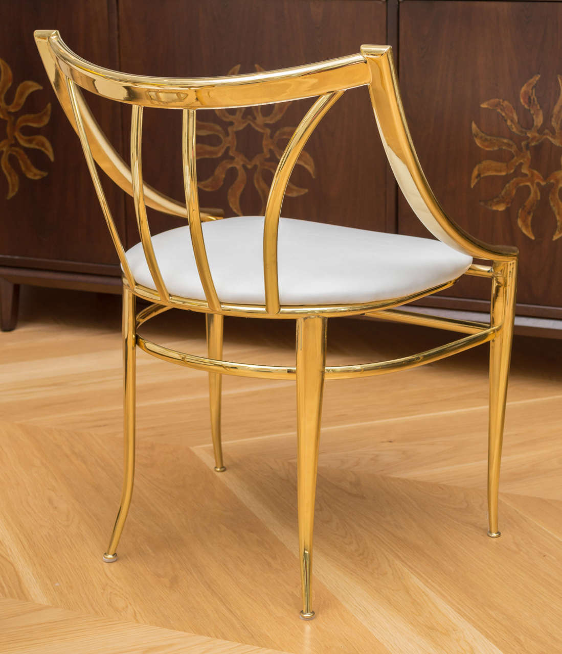 Italian Brass Chairs at 1stDibs
