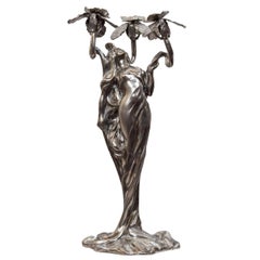 Art Nouveau Figure of a Young Woman