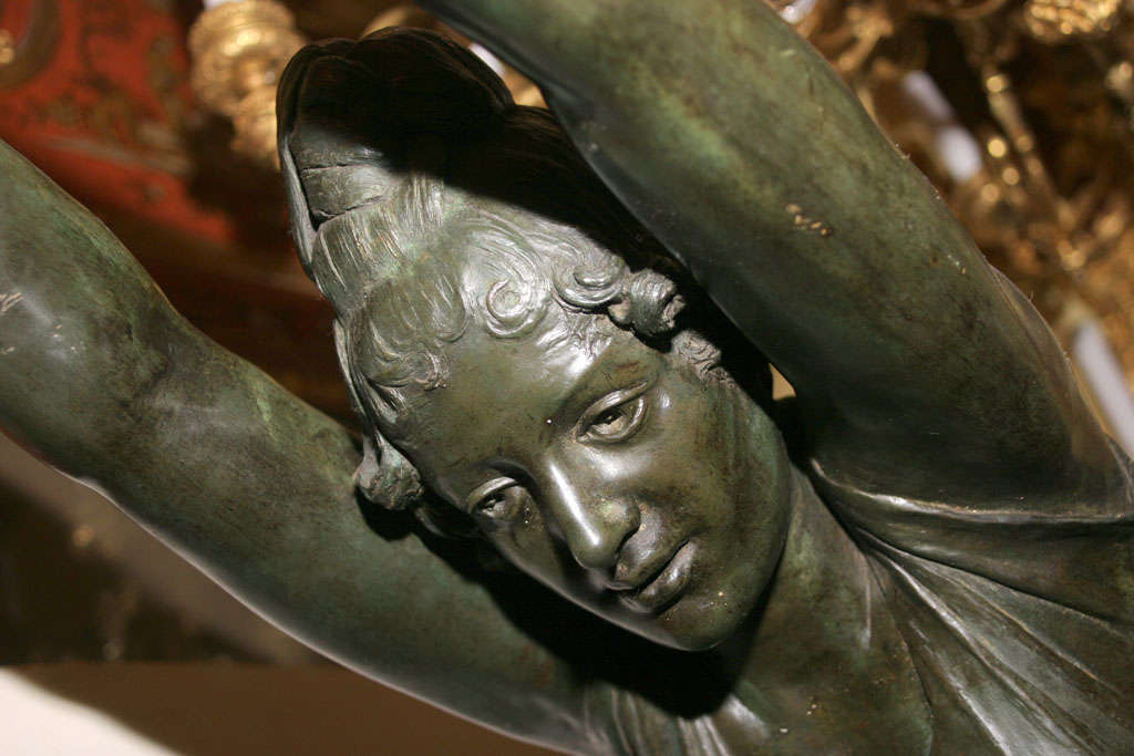 Oversized French Art Deco Bronze Sculpture of Diving Maiden 5