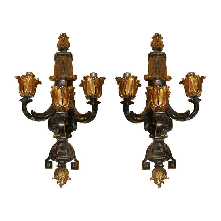 Pair of Wall Sconces For Sale