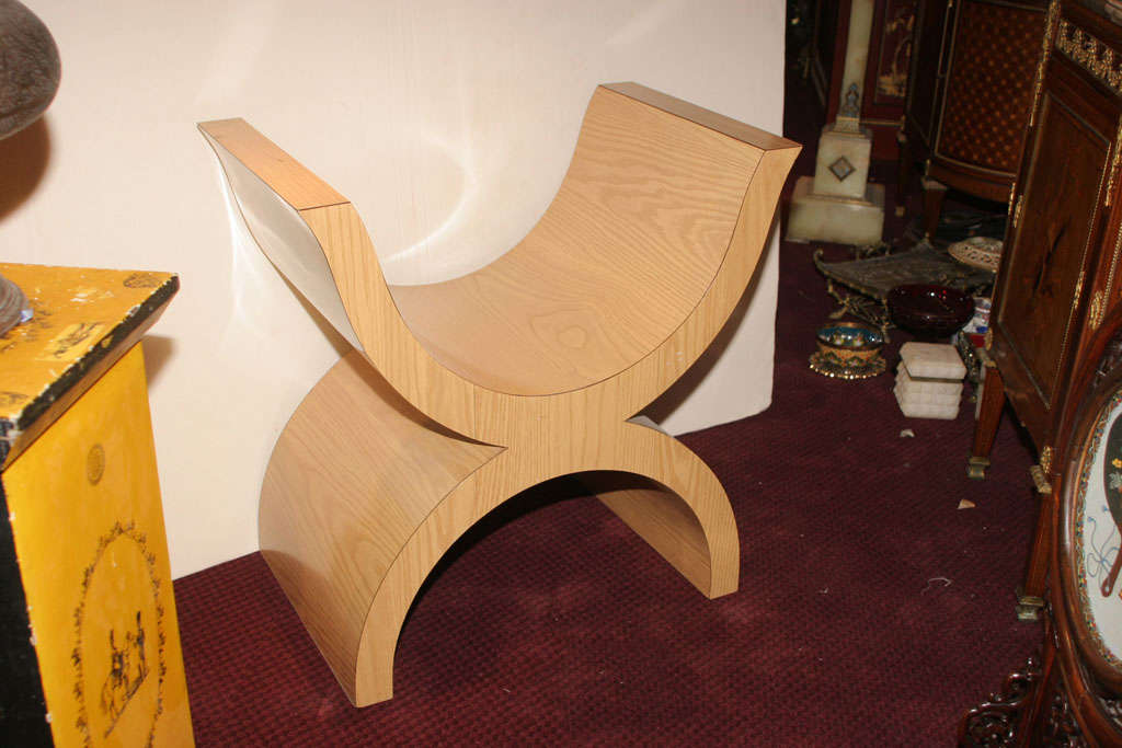 Pair of Karl Springer X Stools