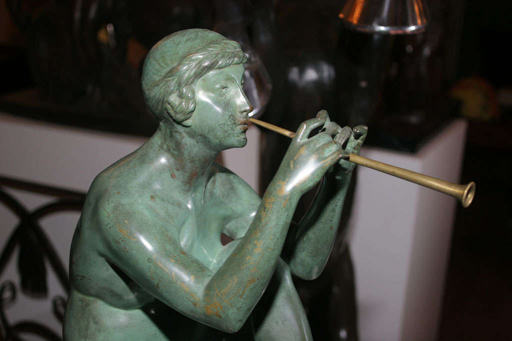Art Deco Bronze Sculpture by Maurice Guiraud Riviere In Good Condition For Sale In Bridgewater, CT