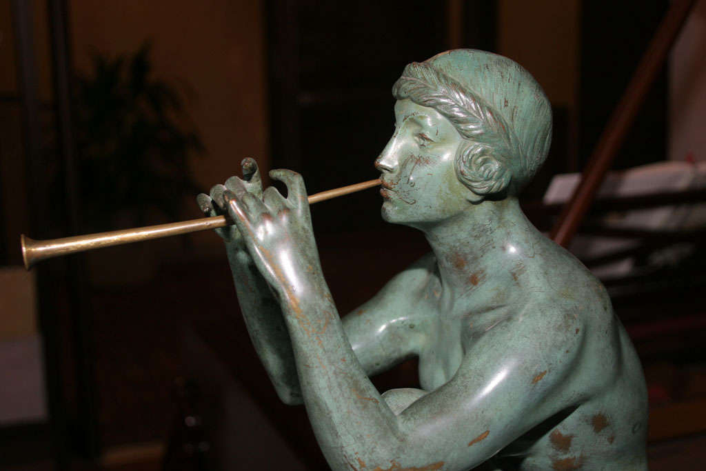 Art Deco Bronze Sculpture by Maurice Guiraud Riviere For Sale 2